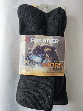 Fox River Lightweight Work Socks Black Large